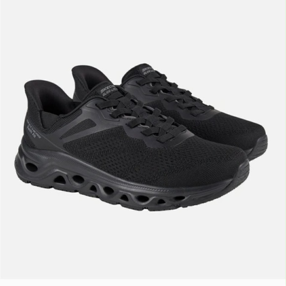 Skechers Men’s Hands Free Swift Fit Black Shoes New Black Athletic Sneakers